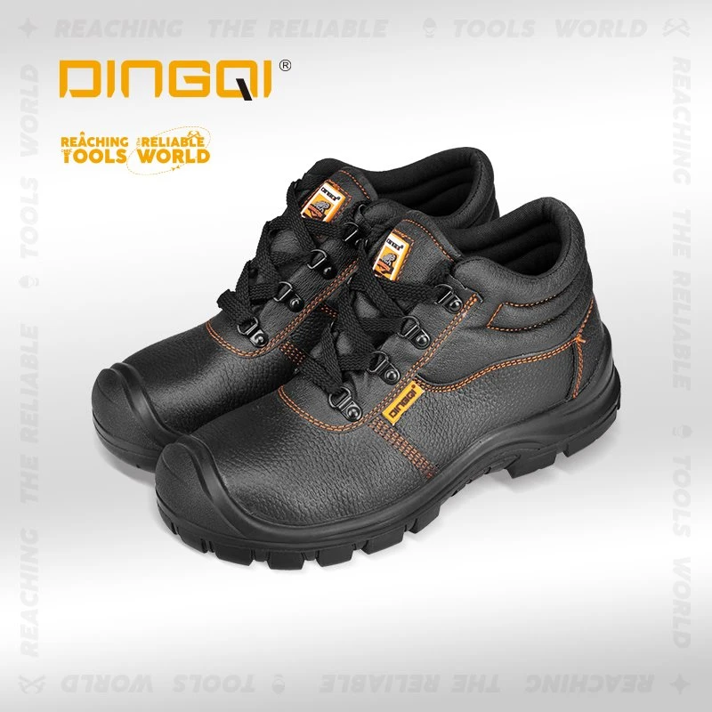 Sapatos de segurança de couro com biqueira de aço